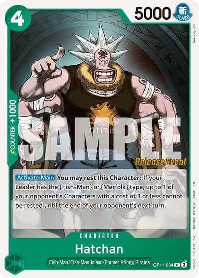 Hatchan A Fist of Divine Speed Release Event Cards One Piece card