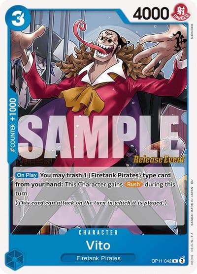 Vito A Fist of Divine Speed Release Event Cards One Piece card