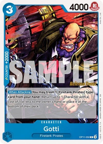 Gotti A Fist of Divine Speed Release Event Cards One Piece card