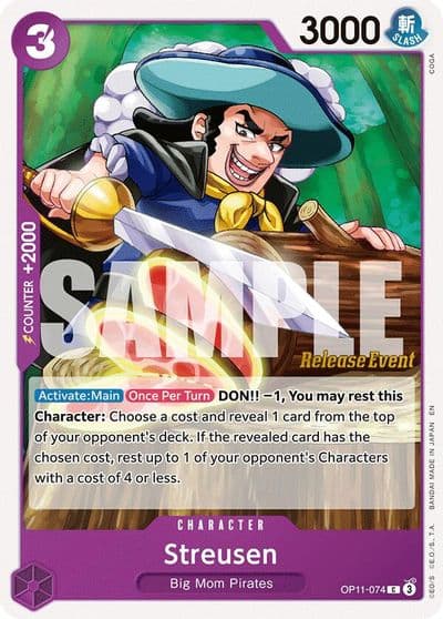 Streusen A Fist of Divine Speed Release Event Cards One Piece card