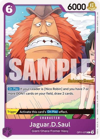 JaguarDSaul A Fist of Divine Speed Release Event Cards One Piece card