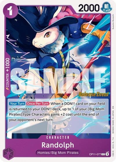 Randolph A Fist of Divine Speed Release Event Cards One Piece card