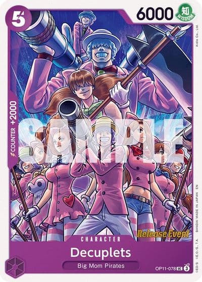 Decuplets A Fist of Divine Speed Release Event Cards One Piece card
