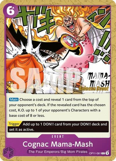 Cognac Mama Mash A Fist of Divine Speed Release Event Cards One Piece card