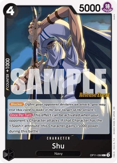 Shu A Fist of Divine Speed Release Event Cards One Piece card