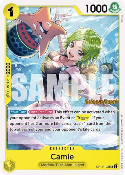 Camie A Fist of Divine Speed Release Event Cards One Piece card