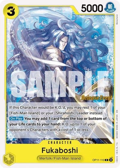 Fukaboshi A Fist of Divine Speed Release Event Cards One Piece card
