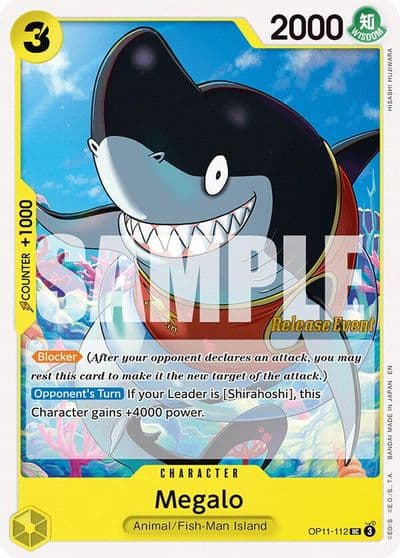 Megalo A Fist of Divine Speed Release Event Cards One Piece card