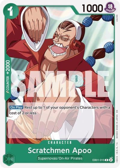 Scratchmen Apoo Reprint Starter Deck 24: GREEN Jewelry Bonney One Piece card