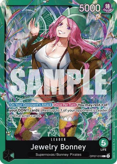 Jewelry Bonney OP07 019 Starter Deck 24: GREEN Jewelry Bonney One Piece card