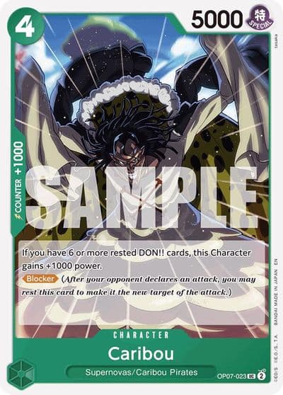 Caribou Reprint Starter Deck 24: GREEN Jewelry Bonney One Piece card