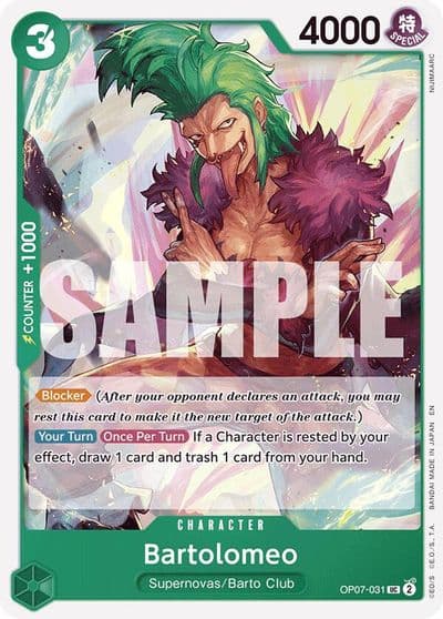Bartolomeo Reprint Starter Deck 24: GREEN Jewelry Bonney One Piece card