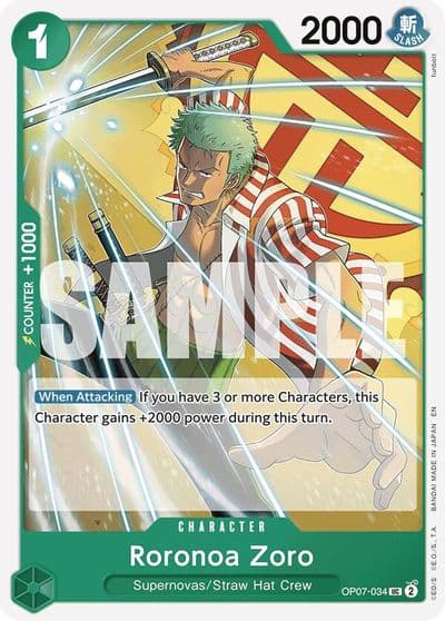 Roronoa Zoro Reprint Starter Deck 24: GREEN Jewelry Bonney One Piece card