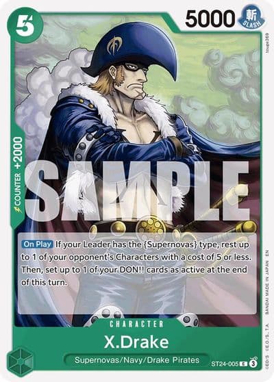 XDrake Starter Deck 24: GREEN Jewelry Bonney One Piece card