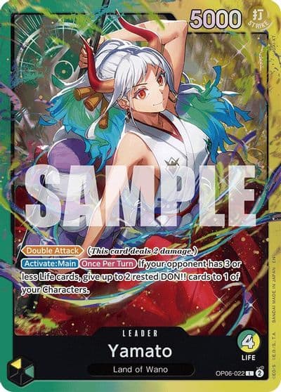 Yamato OP06 022 Starter Deck 28: GREEN/YELLOW Yamato One Piece card