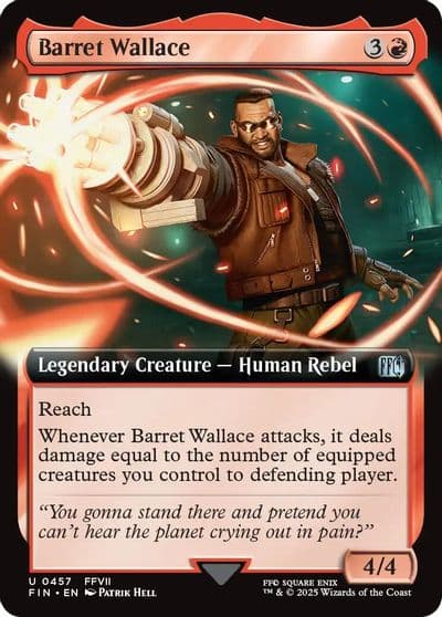 Barret Wallace Extended Art FINAL FANTASY Magic card