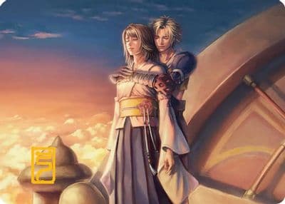 Farewell Art Card Gold Stamped Signature Art Series: FINAL FANTASY Magic card