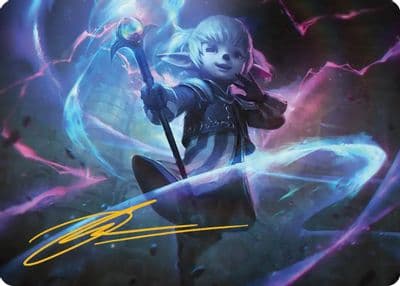 Shantotto Tactician Magician Art Card Gold Stamped Signature Art Series: FINAL FANTASY Magic card