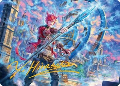 Graha Tia Scion Reborn Art Card 19 Gold Stamped Signature Art Series: FINAL FANTASY Magic card