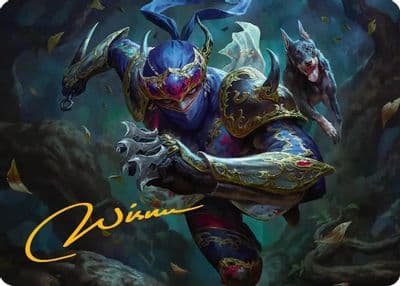 Shadow Mysterious Assassin Art Card Gold Stamped Signature Art Series: FINAL FANTASY Magic card