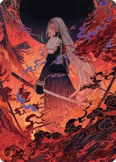 Nibelheim Aflame Art Card Art Series: FINAL FANTASY Magic card