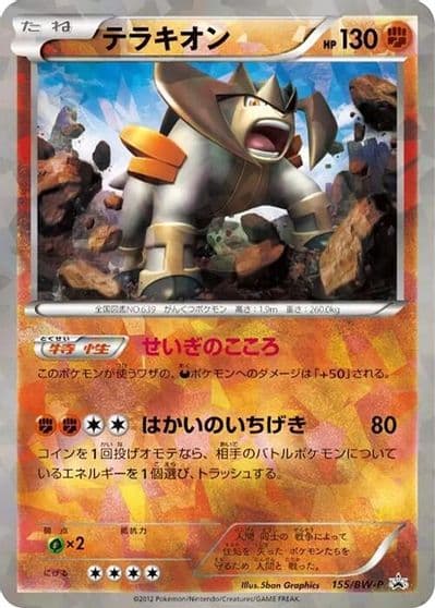 Terrakion BW-P Promotional cards Pokemon card