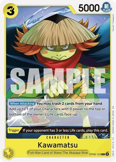 Kawamatsu Reprint Starter Deck 28: GREEN/YELLOW Yamato One Piece card