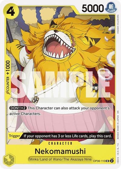 Nekomamushi Reprint Starter Deck 28: GREEN/YELLOW Yamato One Piece card