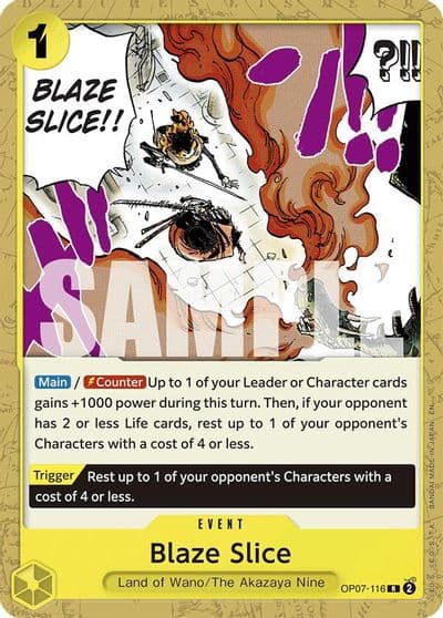 Blaze Slice Reprint Starter Deck 28: GREEN/YELLOW Yamato One Piece card