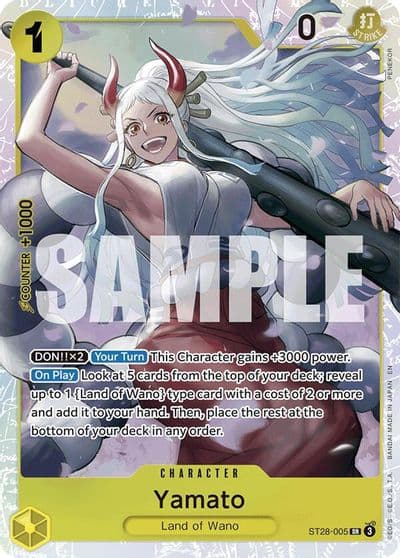 Yamato Starter Deck 28: GREEN/YELLOW Yamato One Piece card