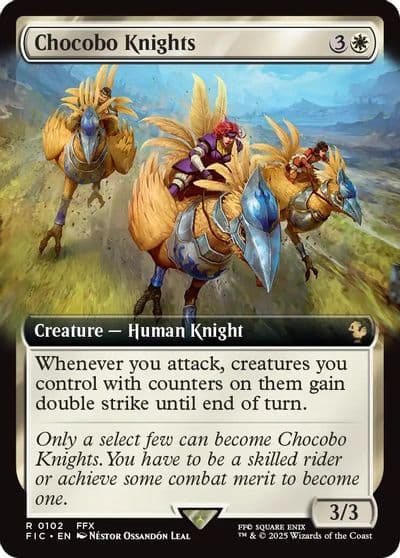 Chocobo Knights Extended Art Commander: FINAL FANTASY Magic card