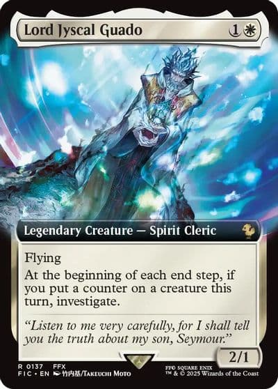 Lord Jyscal Guado Extended Art Commander: FINAL FANTASY Magic card