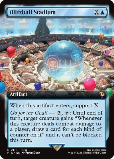 Blitzball Stadium Extended Art Commander: FINAL FANTASY Magic card