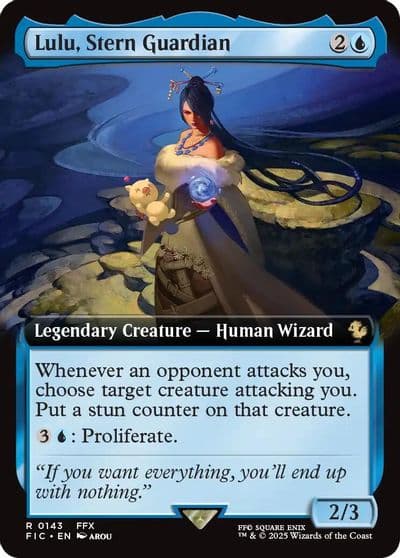 Lulu Stern Guardian Extended Art Commander: FINAL FANTASY Magic card