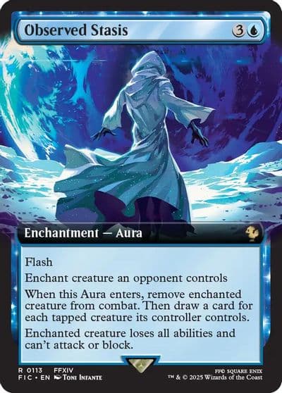 Observed Stasis Extended Art Commander: FINAL FANTASY Magic card