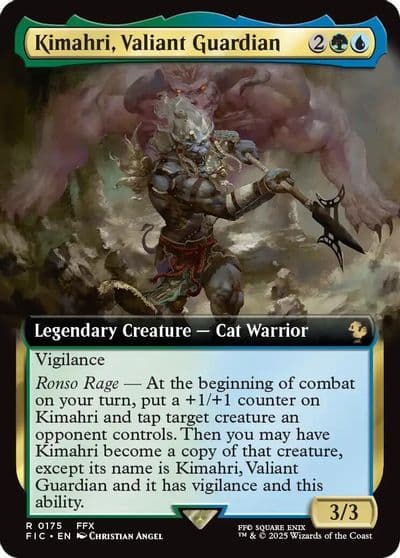 Kimahri Valiant Guardian Extended Art Commander: FINAL FANTASY Magic card