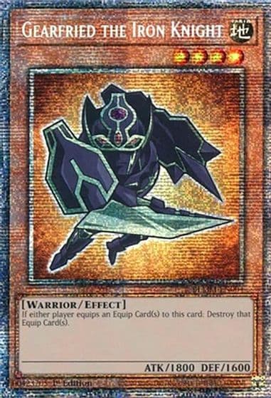 Gearfried the Iron Knight Starlight Rare Battles of Legend: Monster Mayhem Yu-Gi-Oh! card