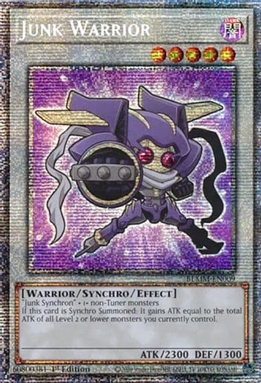 Junk Warrior Starlight Rare Battles of Legend: Monster Mayhem Yu-Gi-Oh! card