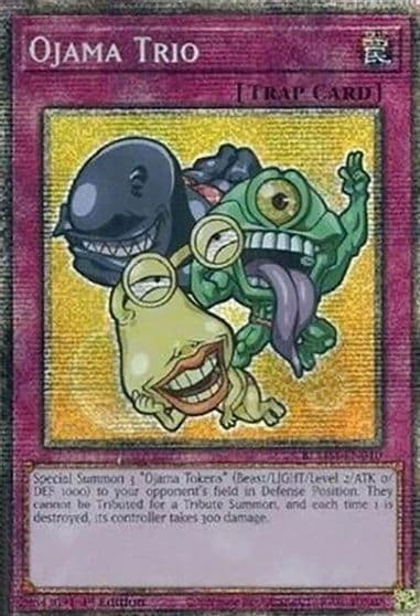 Ojama Trio Starlight Rare Battles of Legend: Monster Mayhem Yu-Gi-Oh! card