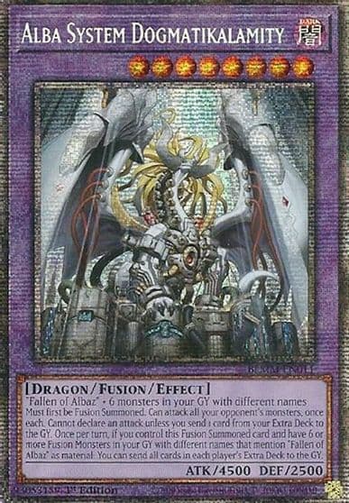 Alba System Dogmatikalamity Starlight Rare Battles of Legend: Monster Mayhem Yu-Gi-Oh! card