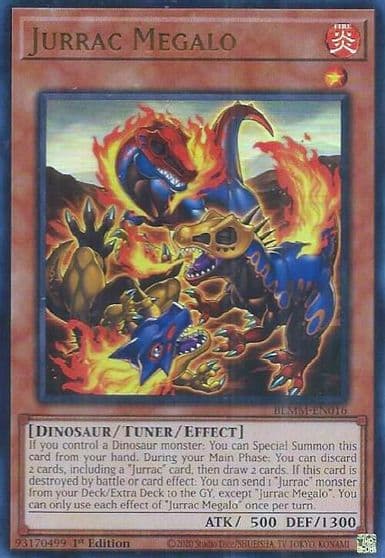 Jurrac Megalo Battles of Legend: Monster Mayhem Yu-Gi-Oh! card