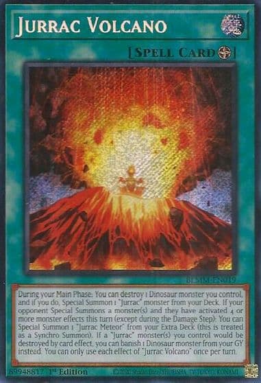 Jurrac Volcano Battles of Legend: Monster Mayhem Yu-Gi-Oh! card