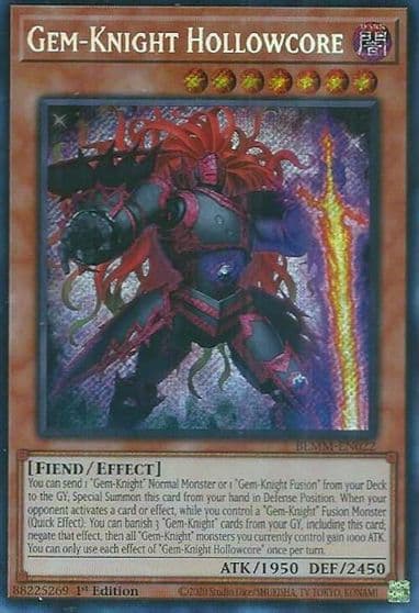 Gem Knight Hollowcore Battles of Legend: Monster Mayhem Yu-Gi-Oh! card