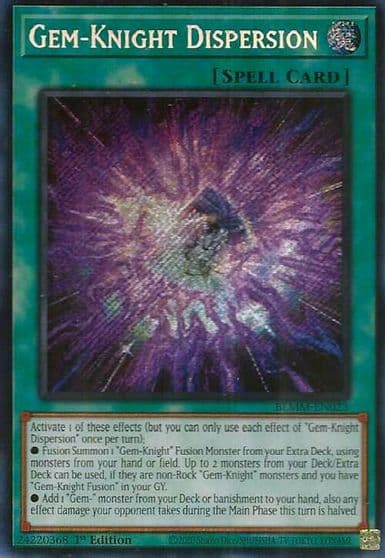 Gem Knight Dispersion Battles of Legend: Monster Mayhem Yu-Gi-Oh! card