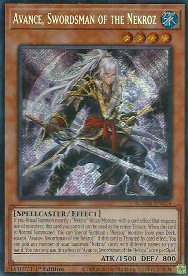 Avance Swordsman of the Nekroz Battles of Legend: Monster Mayhem Yu-Gi-Oh! card