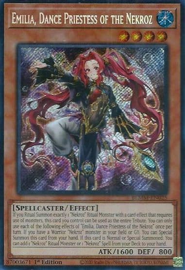 Emilia Dance Priestess of the Nekroz Battles of Legend: Monster Mayhem Yu-Gi-Oh! card
