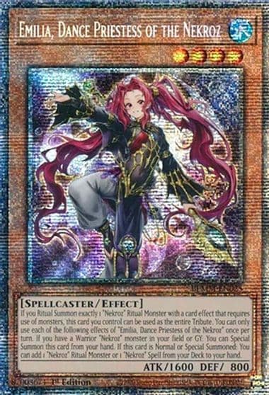 Emilia Dance Priestess of the Nekroz Starlight Rare Battles of Legend: Monster Mayhem Yu-Gi-Oh! card