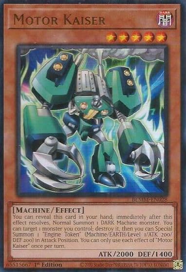 Motor Kaiser Battles of Legend: Monster Mayhem Yu-Gi-Oh! card