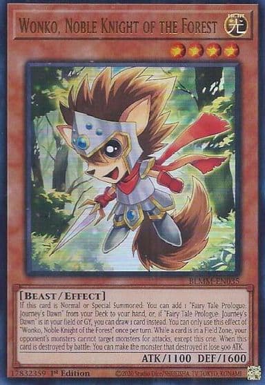 Wonko Noble Knight of the Forest Battles of Legend: Monster Mayhem Yu-Gi-Oh! card