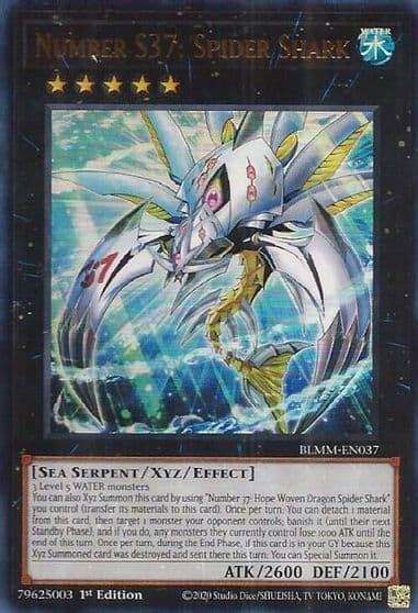 Number S37 Spider Shark Battles of Legend: Monster Mayhem Yu-Gi-Oh! card